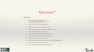 Questions?
❖ Pictures!
❖ p2: http://de.wikipedia.org/wiki/Datei:Audi_logo.svg 
http://commons.wikimedia.org/wiki/File:Daimler_AG.svg 
http://ffb.uni-lueneburg.de/20JahreFFB/!
❖ p4: https://www.ﬂickr.com/photos/adeneko/4229090961!
❖ p6: cae t100 
https://www.ﬂickr.com/photos/losalamosnatlab/7422429706!
❖ p8: http://www.brendangregg.com/Slides/SCaLE_Linux_Performance2013.pdf!
❖ p9: https://www.ﬂickr.com/photos/riafoge/6796129047!
❖ p10: https://www.ﬂickr.com/photos/119364768@N03/12928685224/!
❖ p11: http://www.mellanox.com/page/products_dyn?product_family=74 !
❖ p23: https://www.ﬂickr.com/photos/jaxport/3077543062!
❖ p25/26: https://blog.trifork.com/2013/08/08/next-step-in-virtualization-docker-lightweight-containers/!
❖ p33: https://www.ﬂickr.com/photos/fkehren/5139094564!
❖ p39: https://www.ﬂickr.com/photos/brizzlebornandbred/12852909293
46
 