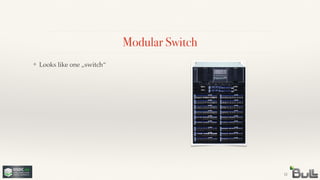 Modular Switch
11
❖ Looks like one „switch“!
 