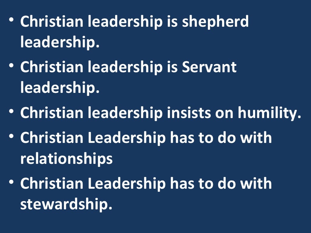 Christian leadership