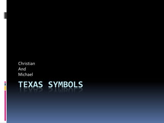 Texas symbols Christian And Michael 