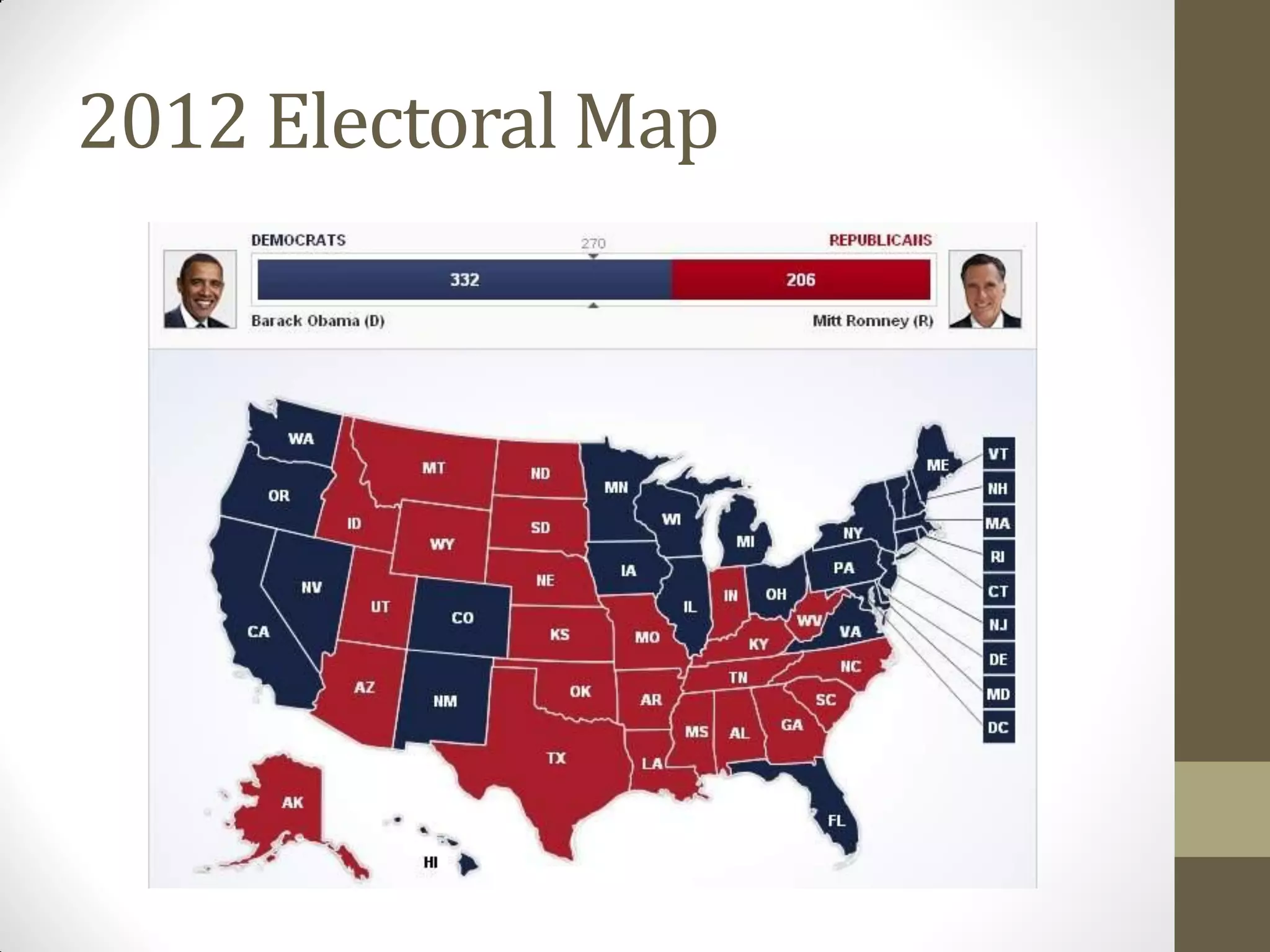 2012 Electoral Map
 