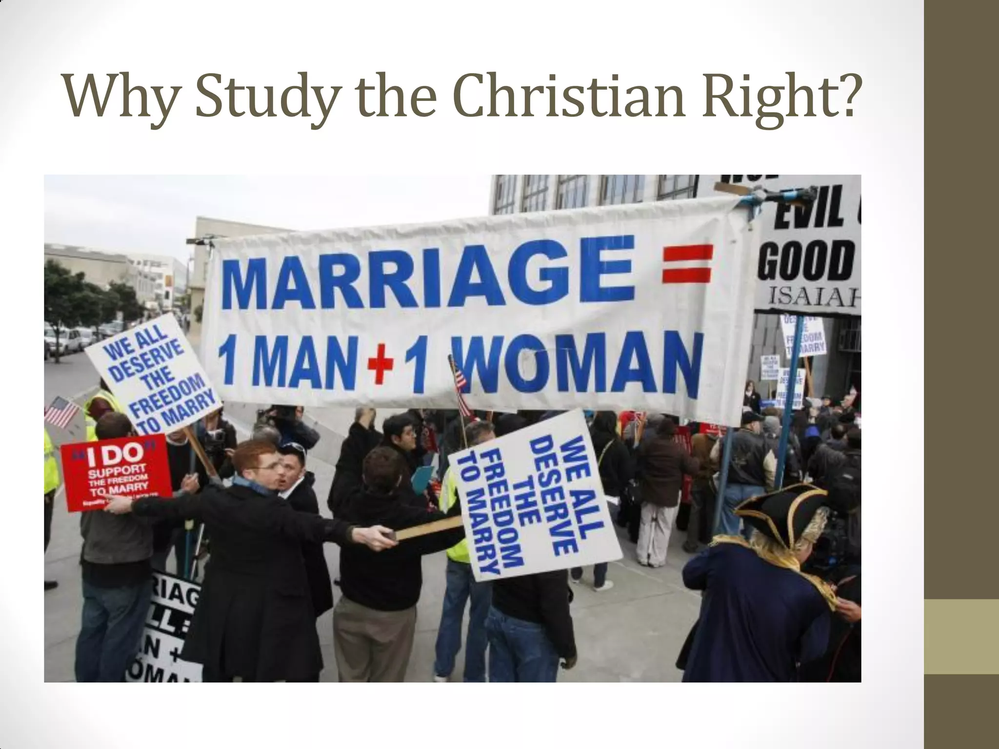 Why Study the Christian Right?
 