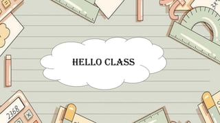 mathematics powerpointpresentation,hello class | PPTX