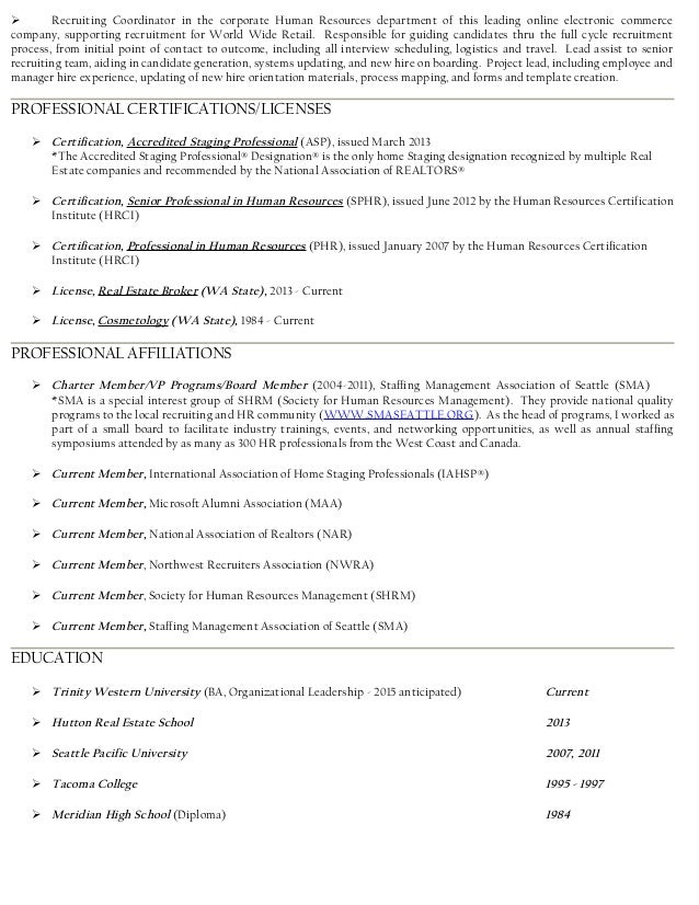 recruitment coordinator resumes