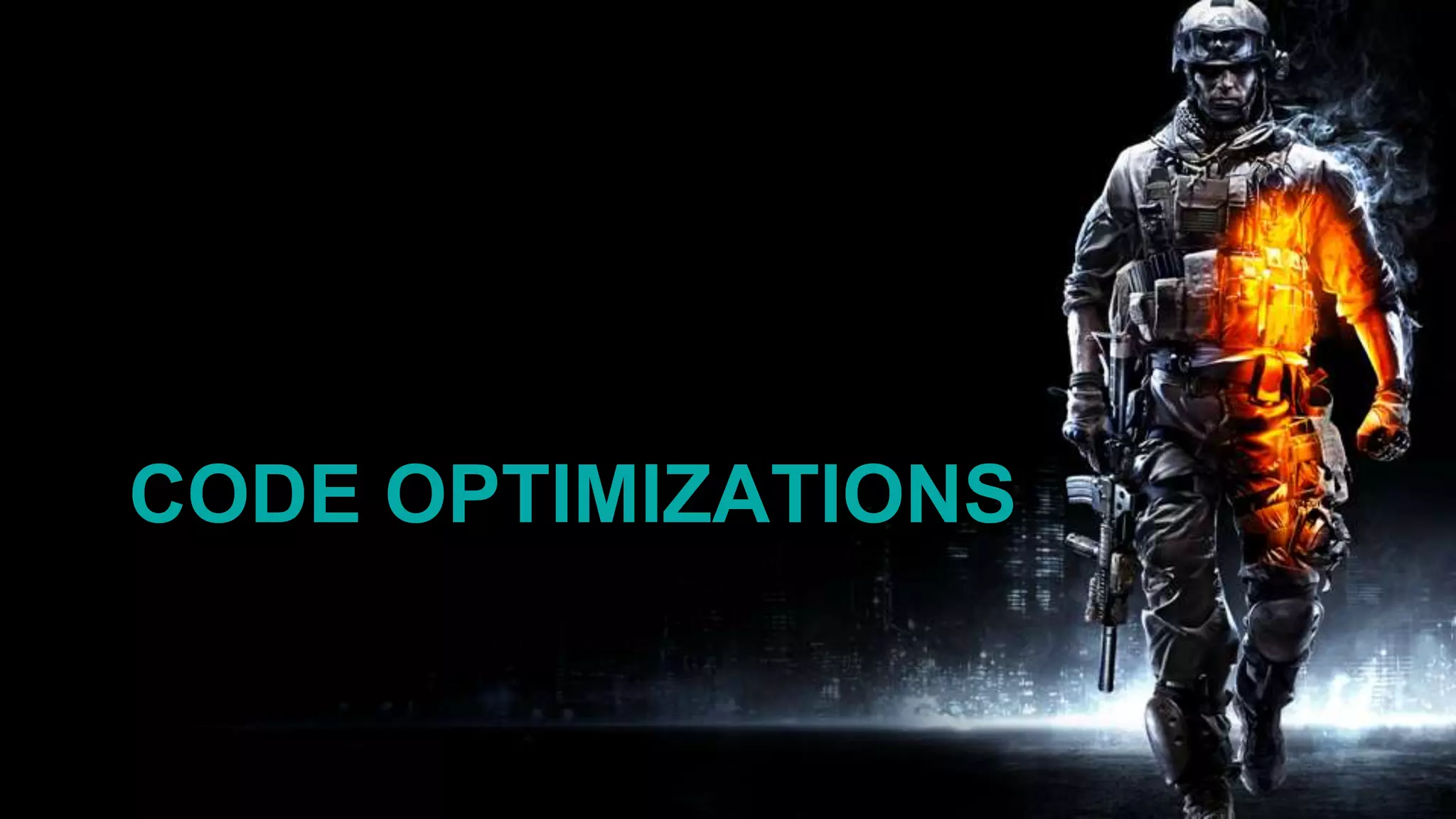 Code optimizations