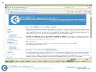 http://caqdas.soc.surrey.ac.uk 