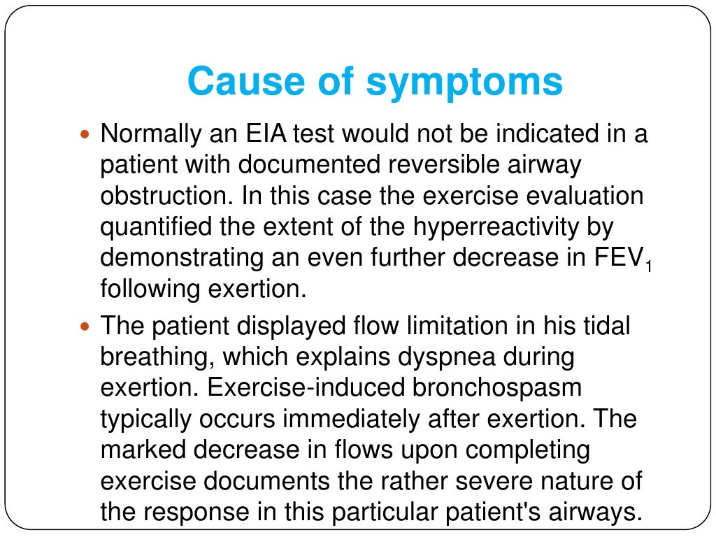 Exercise Induced Asthma