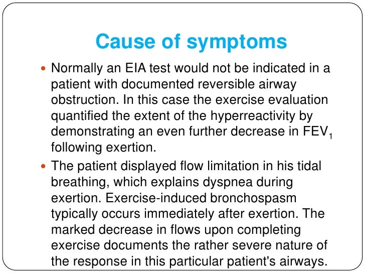 Exercise Induced Asthma