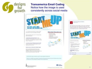 9
Transamerica Email Coding
Notice how the image is used
consistently across social media
 