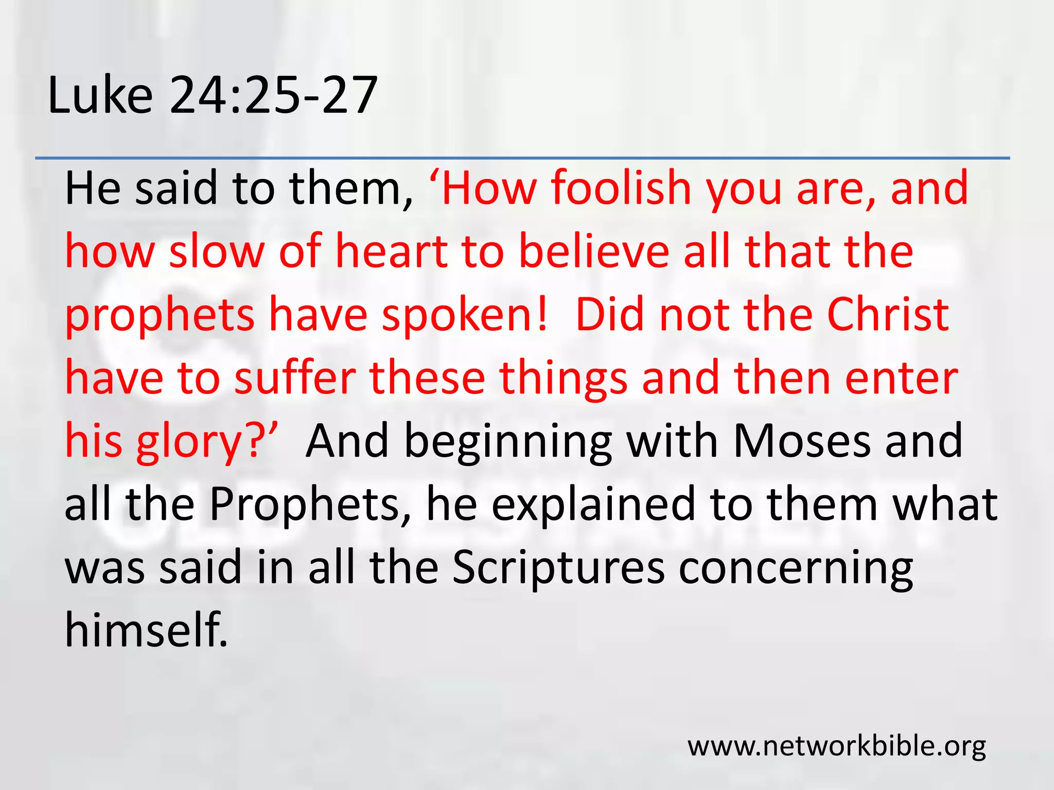 Christ in the Old Testament