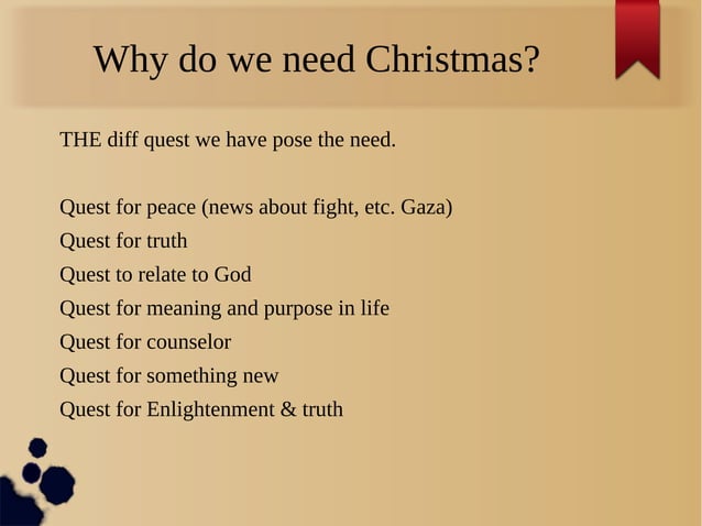 Christmas ev message | PPT