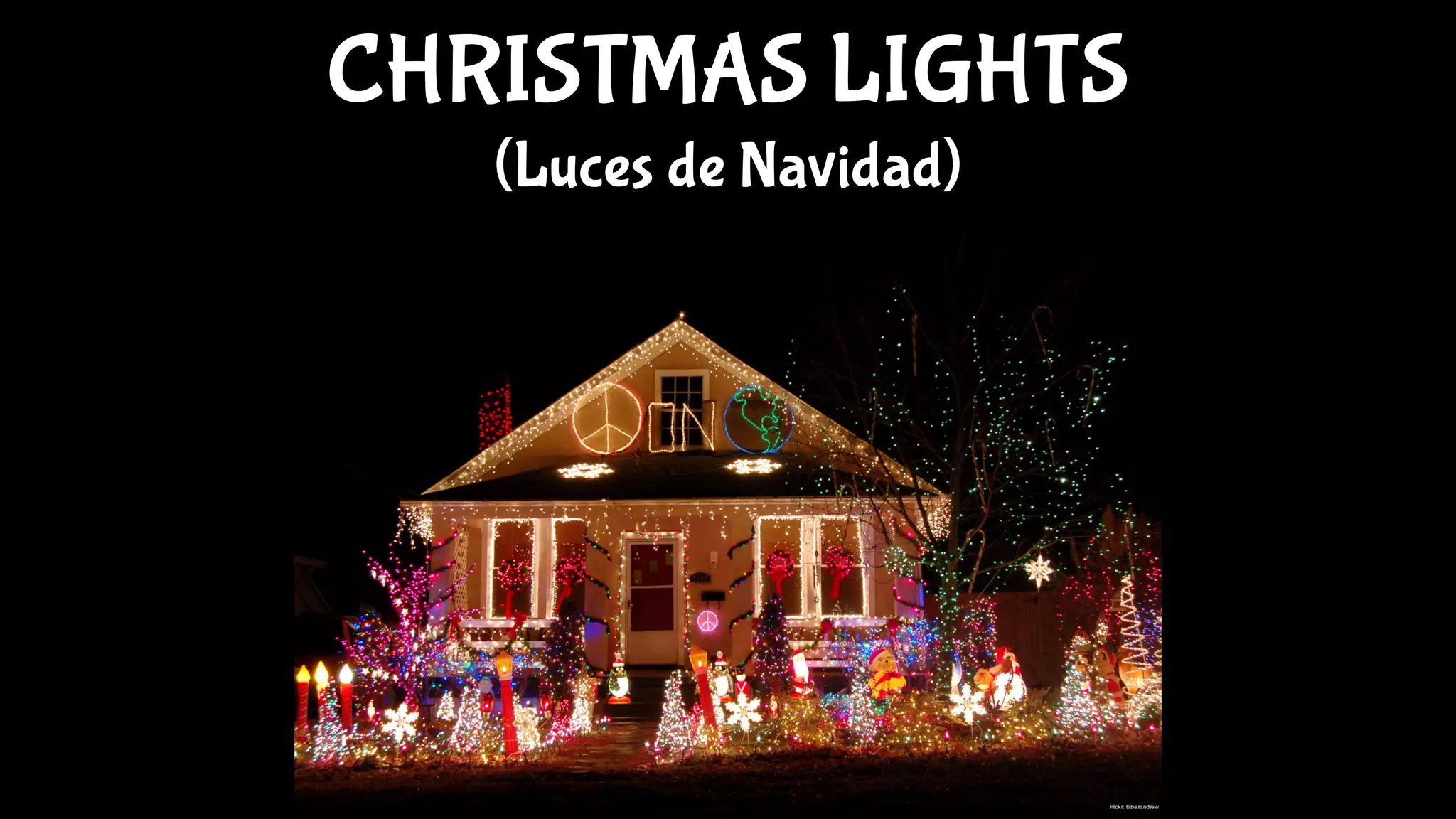 CHRISTMAS LIGHTS
(Luces de Navidad)