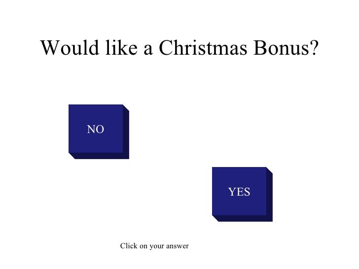 Christmas Bonus