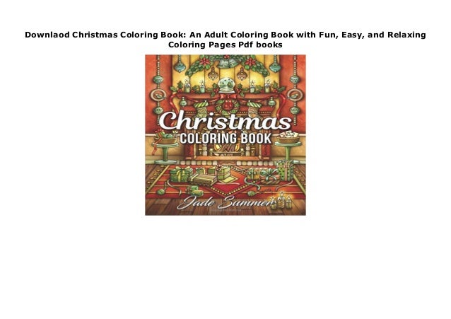 downlaod christmas coloring book an adult coloring book