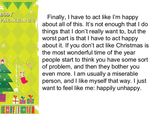 Wonderful Christmastime Essays