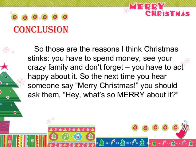 conclusion for christmas essay