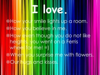 When we say the same things at the same time.