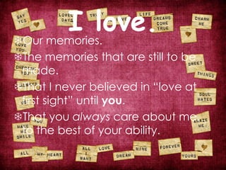 That you offer to drive me home if it’s snowing.