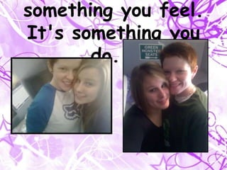 I love.Our memories.