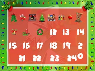 12 13 14
15 16 17 18 19 2
  21 22 23 24  0
 