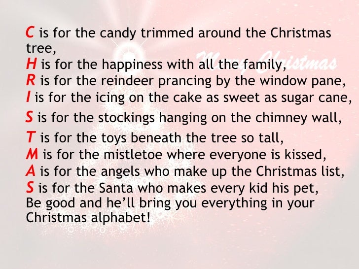 christmas alphabet christmas alphabet