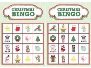 Christmas bingo - Color