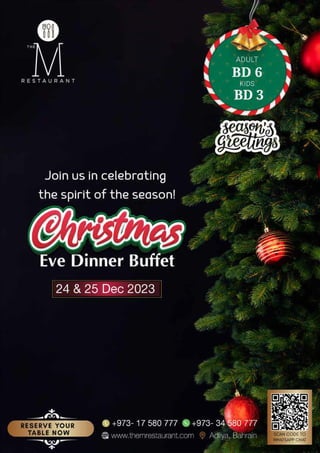 Christmas Buffet Menu 2023 Bahrain Restaurants.pdf