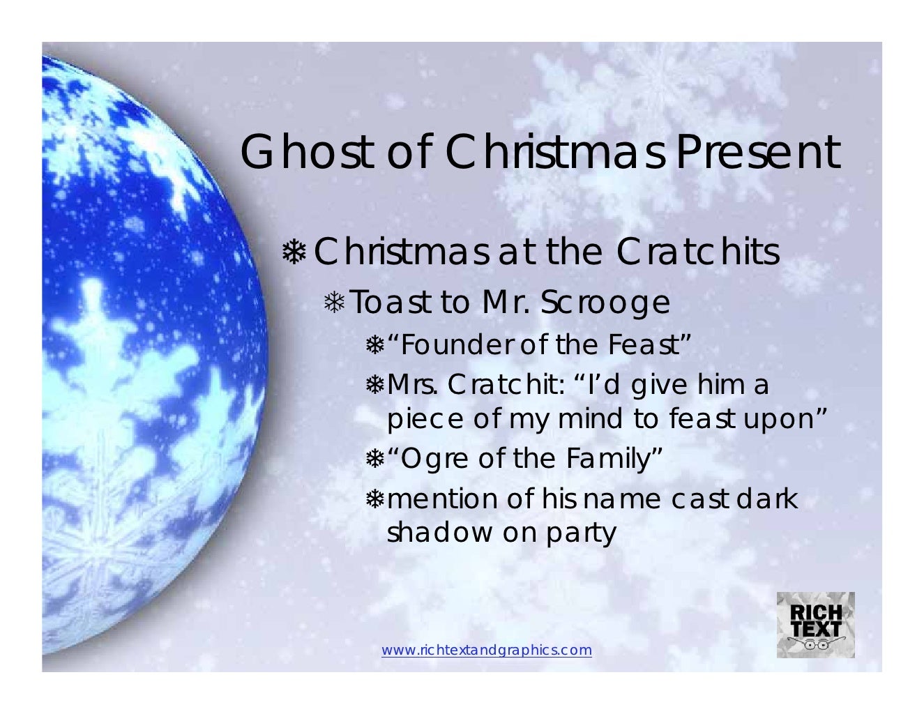 Describe The Ghost Of Christmas Present 