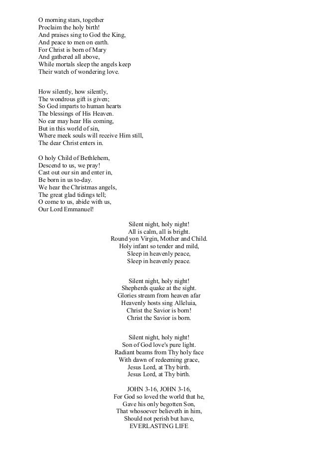 Christmas carols
