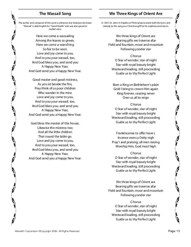 Christmas Carols Page 12; 13. - Christmas Carols