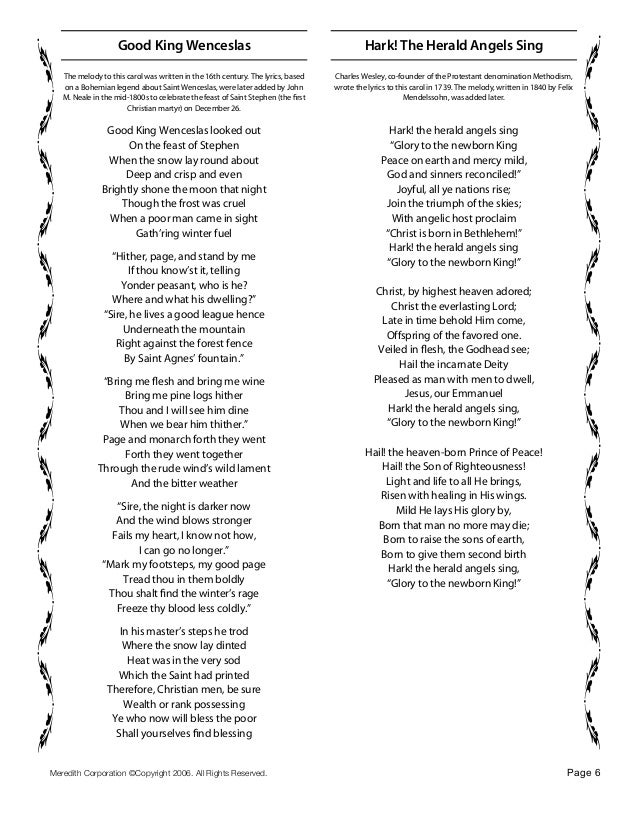 Christmas Carols Page 5; 6. - Christmas Carols