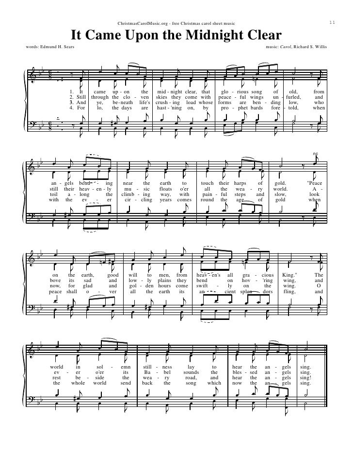 Christmascarolmusic Org Free Christmas Carol Sheet Music 