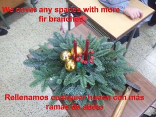 Christmas centrepiece December 2014