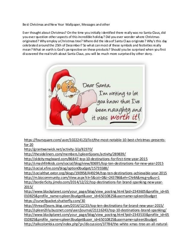 Christmas 2014 Messages