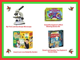 My First Lab Duo-Scope Micrscope Insect Lore Live Butterfly Garden Smart Lab Squishy You Explore It  Human Body T Scientific Explorer's Mind  Blowing Scince Kit 