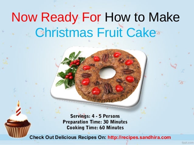Christmas Fruit Cake Recipe