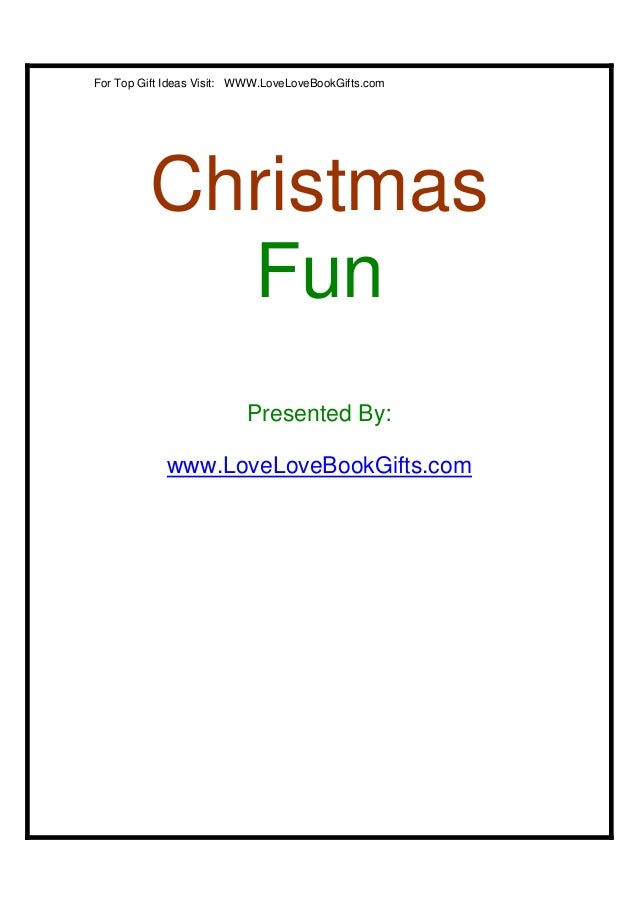 christmas fun activities