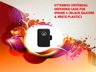 OtterBox Universal
Defender Case for
iPhone 4 (Black Silicone
& White Plastic)
 