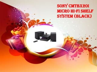 Sony CMTBX20i
Micro Hi-Fi Shelf
System (Black)
 