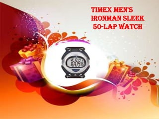Timex Men's
Ironman Sleek
 50-lap Watch
 