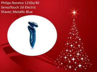 Philips Norelco 1150x/40
SensoTouch 2d Electric
Shaver, Metallic Blue
 