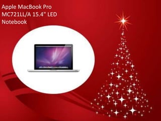 Apple MacBook Pro
MC721LL/A 15.4" LED
Notebook
 