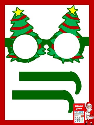 Christmas paper glasses