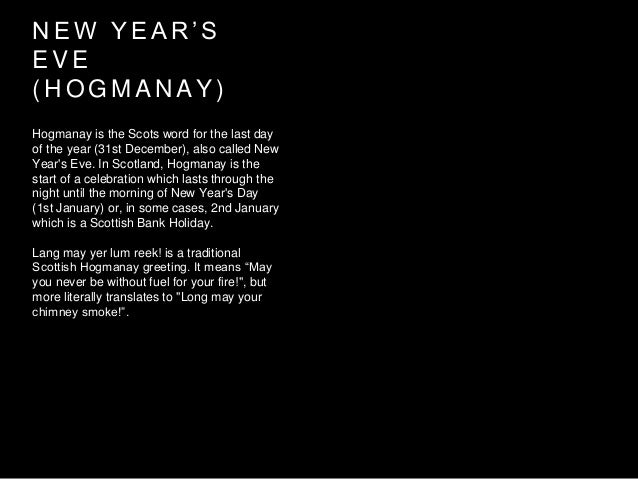 Christmas &amp; Hogmanay