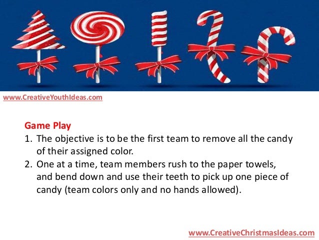 Christmas Ideas - Christmas Candy Relay