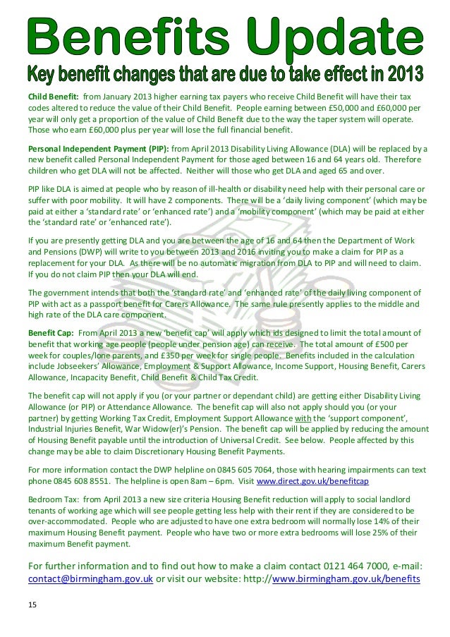 carers allowance and benefit cap