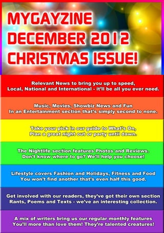 My Gay Zine Magazine Christmas Issue
