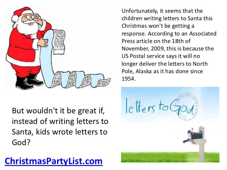 Christmas letters to santa