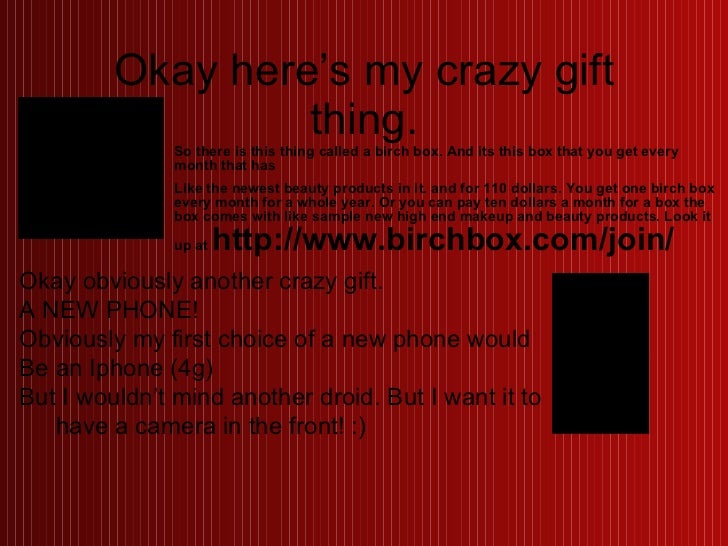 Christmas list