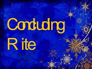 Concluding  Rite 